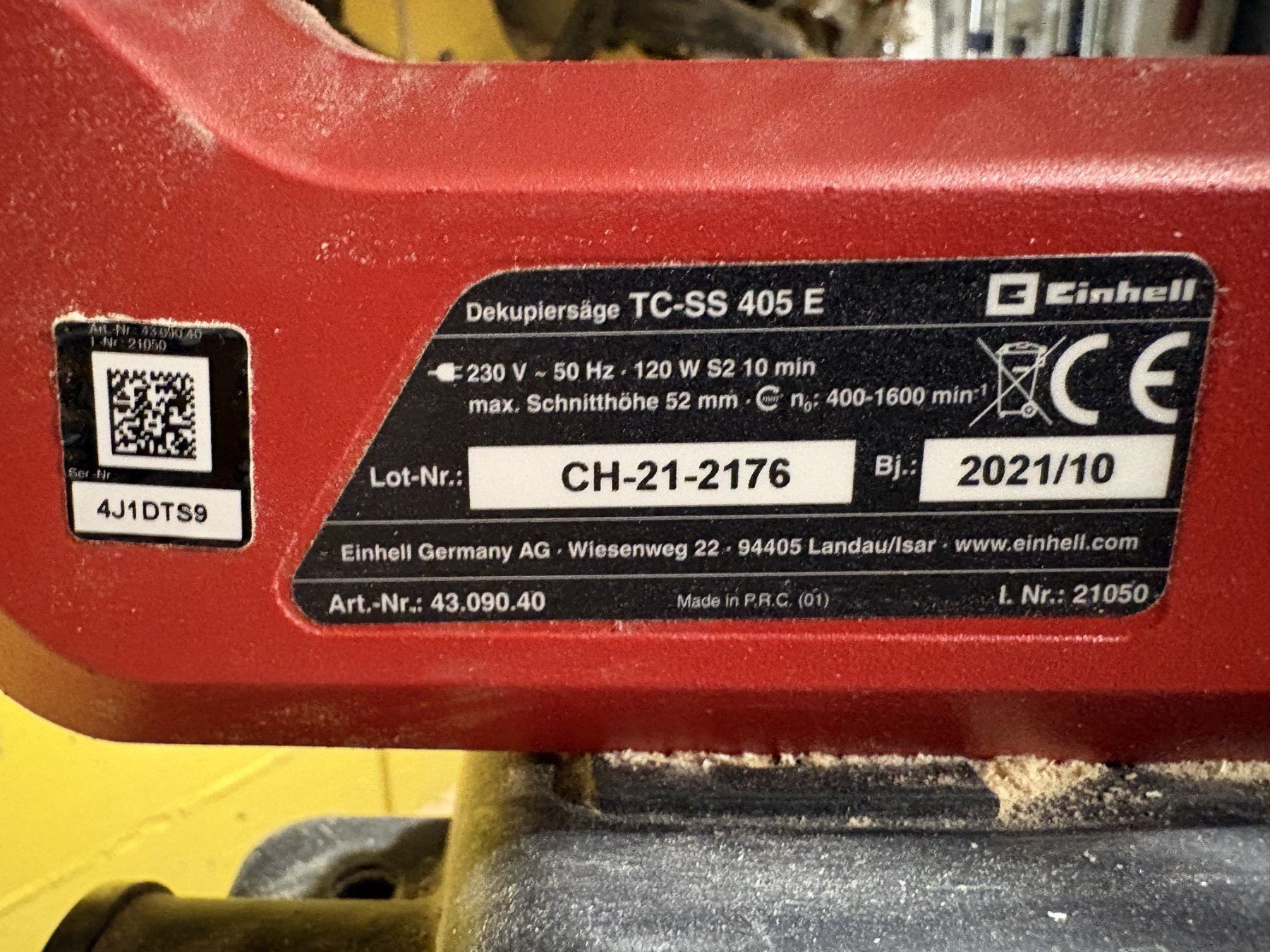 Einhell Sägen: Dekupiersäge TC-SS 405 – Gebraucht aus Oberbipp von Rjupiter 3
