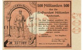Lippstadt 500 Mrd.Mark 30.10.1923 VZ++-UNZ