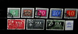SUISSE TIMBRES OBLITÉRÉS PAX 1945. SBK 116.00 - T497