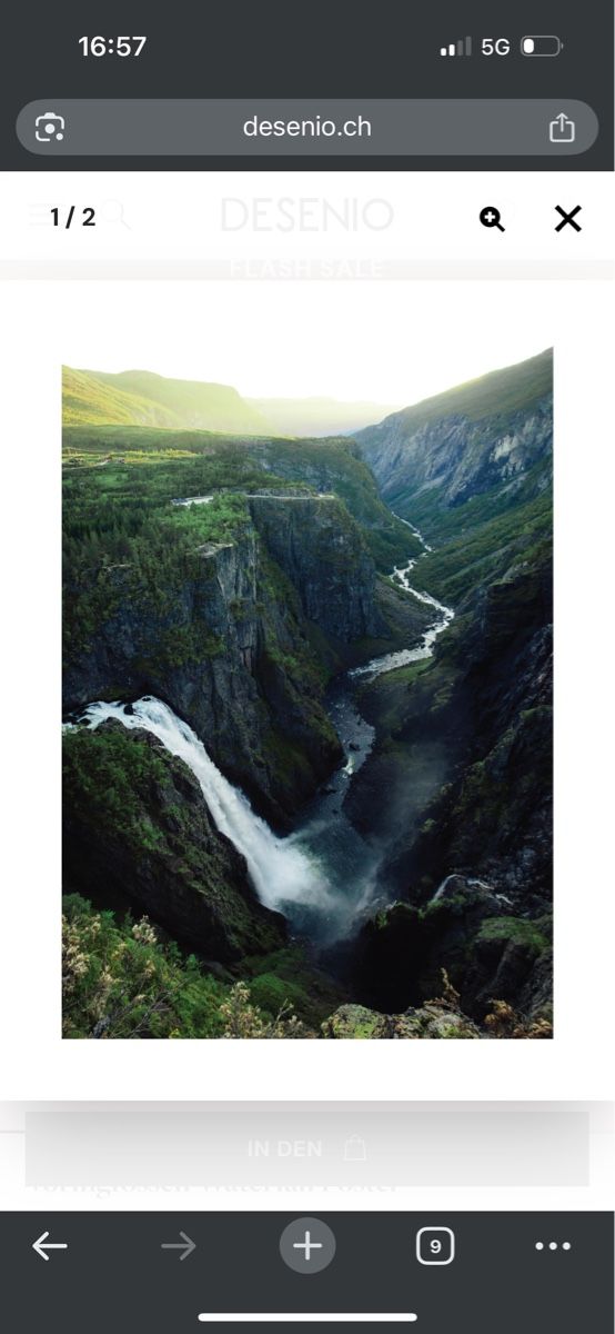 Foto & Immagini: Desenio Poster "Wasserfall" neu!  30x40cm – Nuovo (secondo la descrizione) da Bern venduto da mom_d6hv