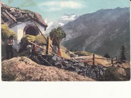 Künstlerkarte Landschaft 1915 mit ST Fehraltdorf