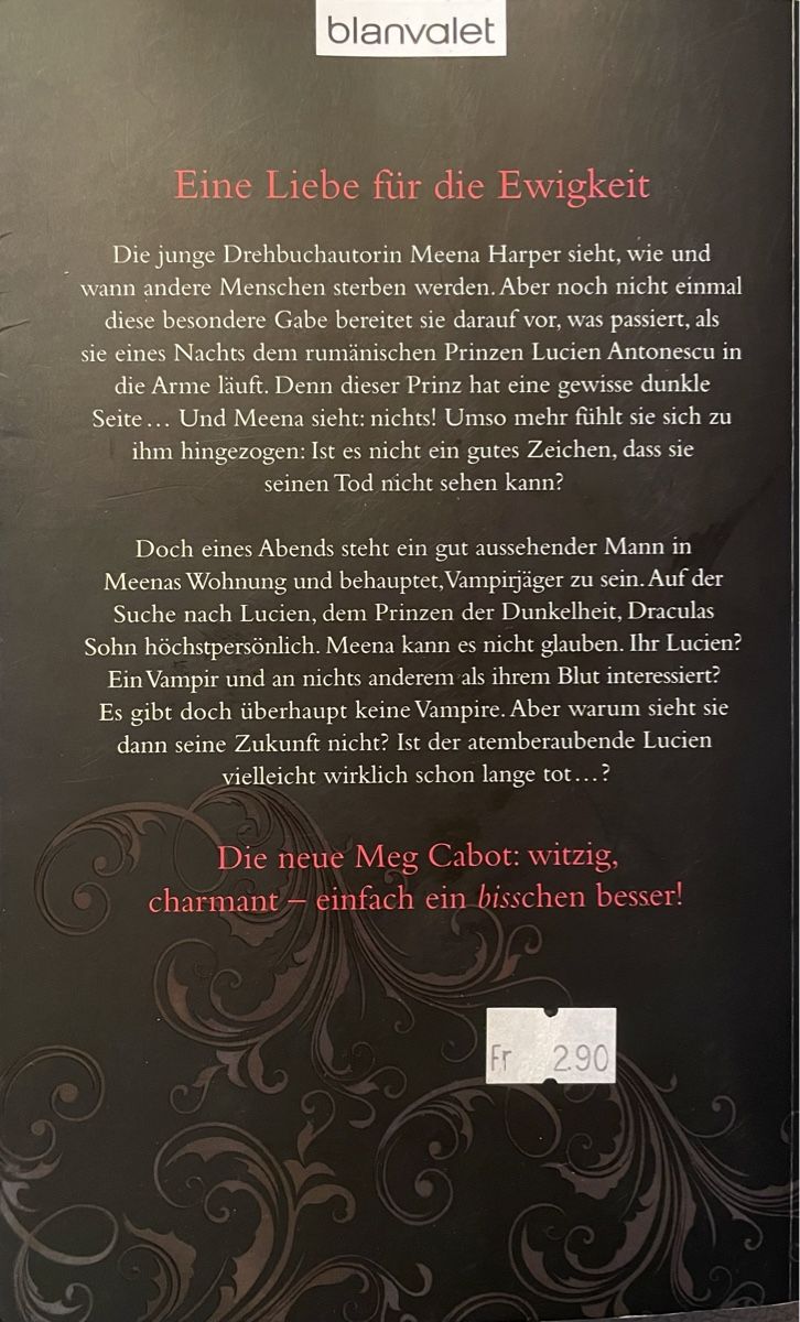 Livres: ETERNITY - MEG CABOT - BROSCHIERT – D'occasion à Buchs AG par fischli610 1