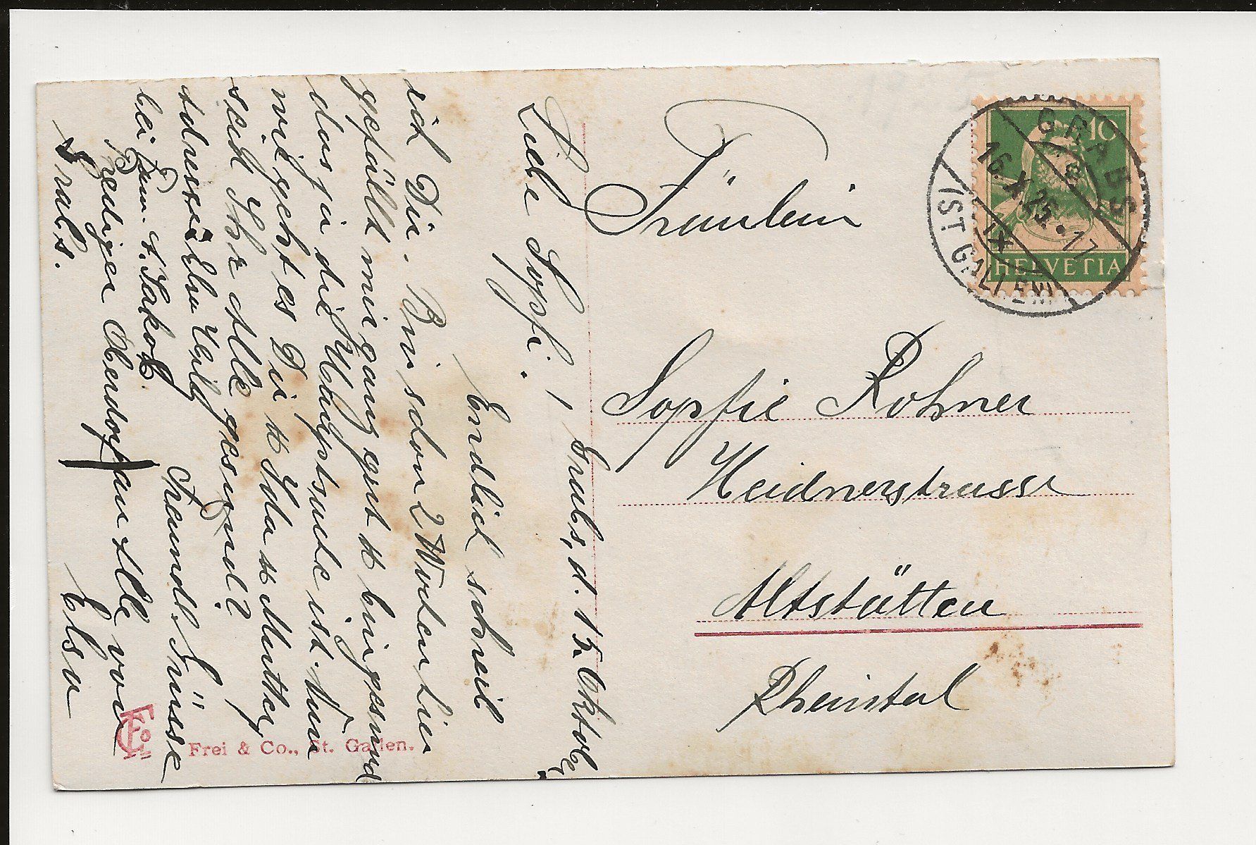 Cartoline postali: AK 1925 Werdenberg , Schloss , SG – Usato da Greifensee venduto da 315WDO 1