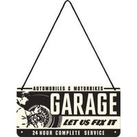 Metall-Hängeschild-GARAGE-LET US FIX IT