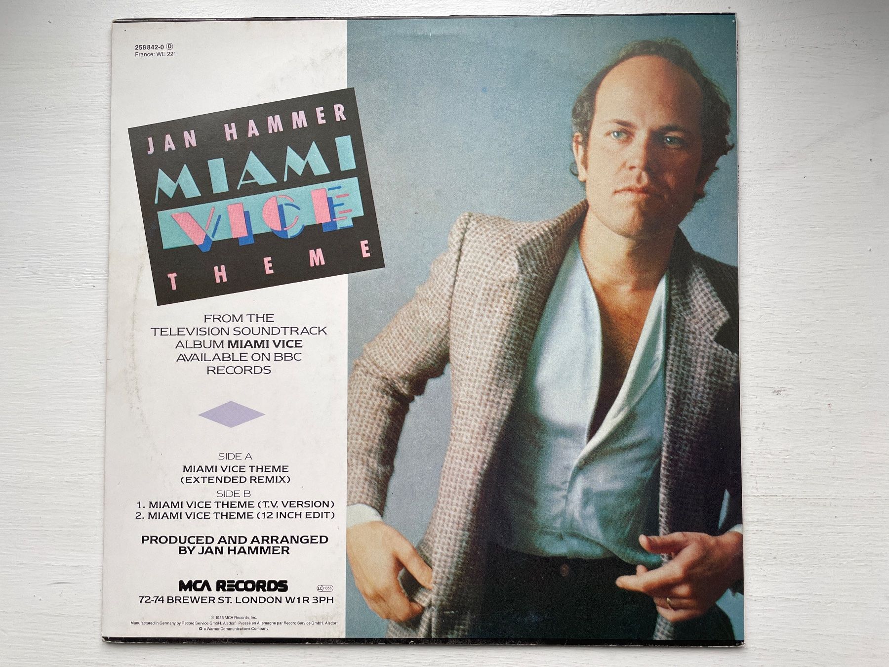 Jan Hammer Miami Vice Theme 12 Maxi 1985 Gebraucht In Z rich 