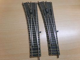 Fleischmann H0 Profigleis  2xWeiche links 6170 ohne Drahtbüg