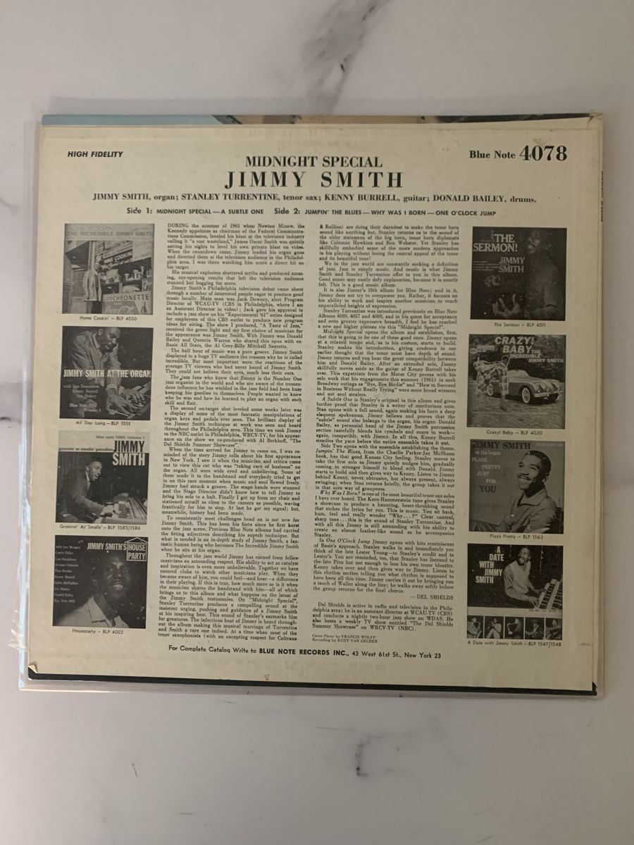 Dischi in vinile: Jimmy Smith( Kenny Burrell)/Midnight Spécial(Blue Note) – Usato da lausanne venduto da Ccheche 3