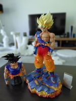 Incroyable figurine de Son Goku 2 bustes - Dragon Ball Z
