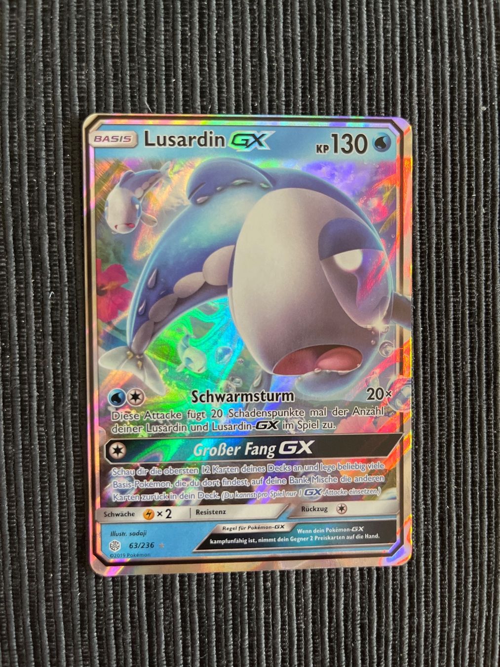 Pokémon Sammelbilder & Trading cards: Pokemon Lusardin GX Cosmic Eclipse DE – Neu (gemäss Beschreibung) aus Wabern von Collectfun