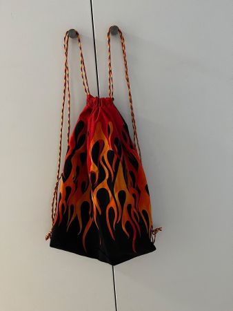 Toller Turn/Umhängesack Baumwolle Feuer