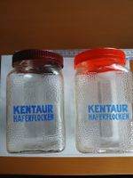 2 Kentaur Haferflocken Vorratsgläser mit Deckel