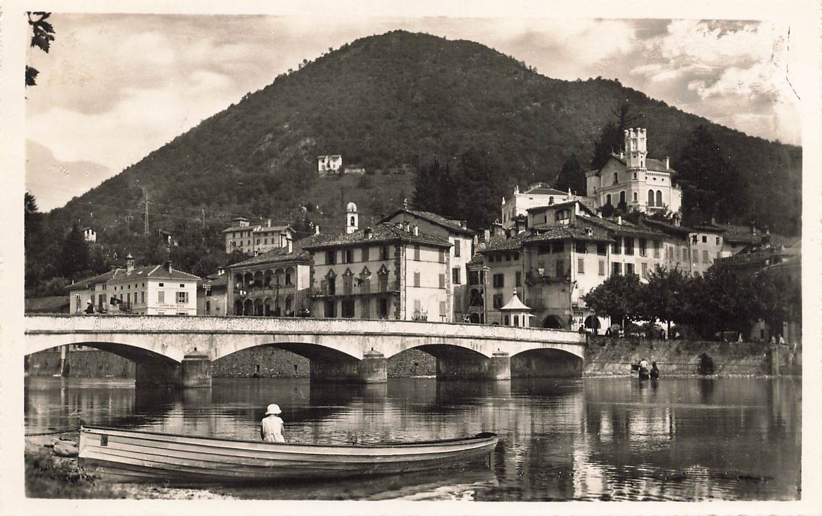 Cartoline postali: Ponte Tresa barca – Usato da Biasca venduto da Blenio71