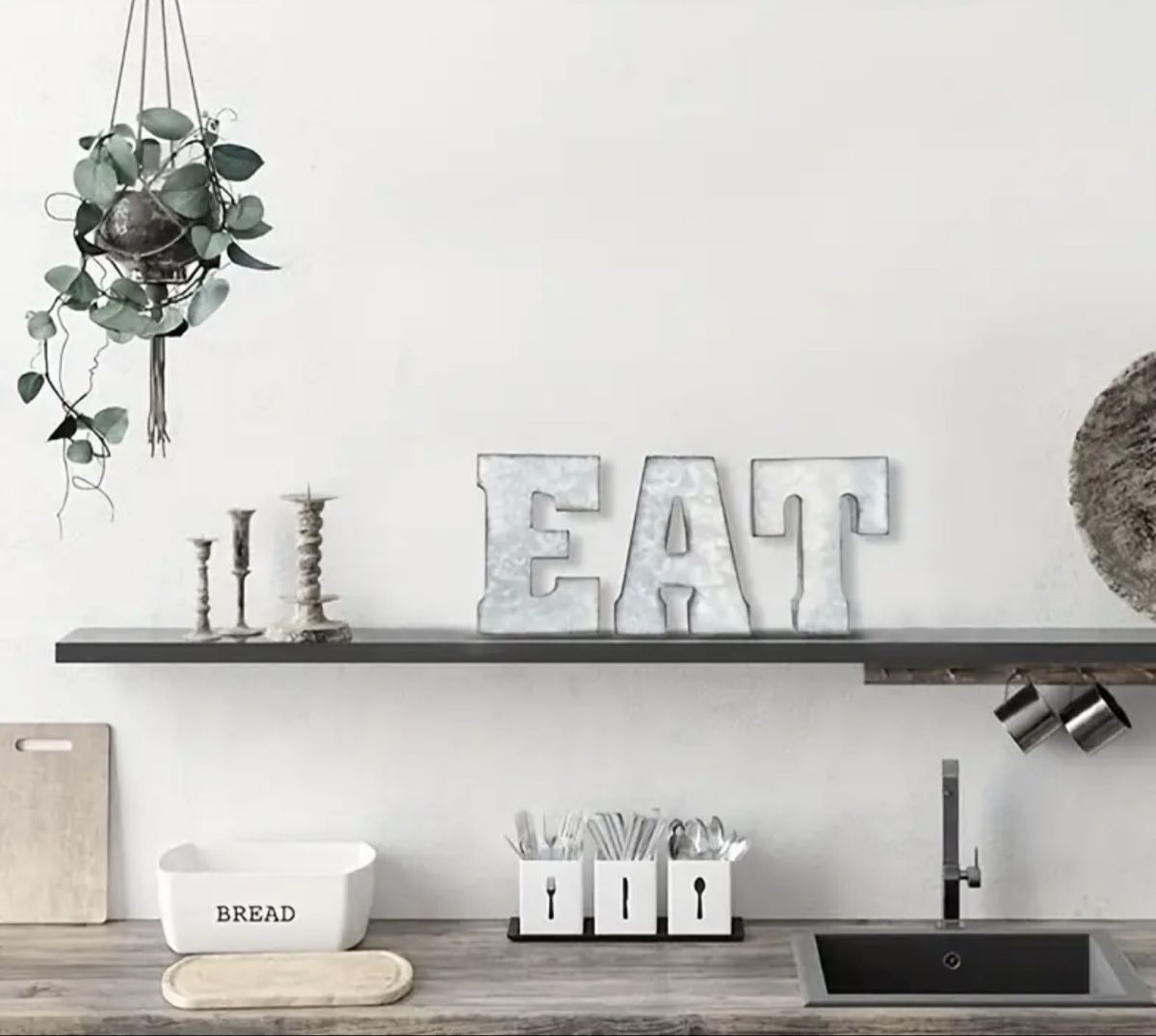Alle Dekorationen: Schriftzug Metall Eat – Neu und originalverpackt aus Basel von Jstraehl 3