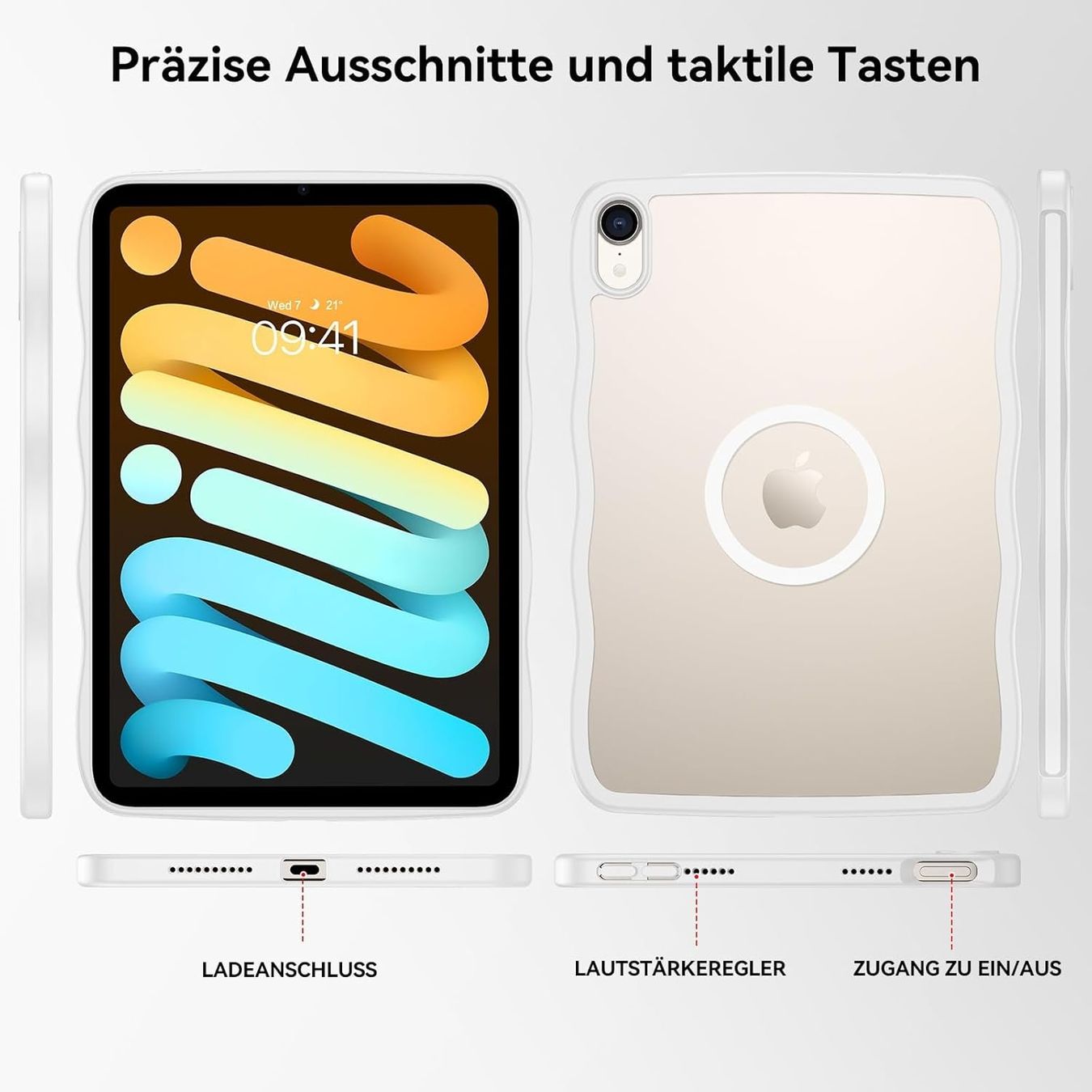 Covers & Borse: iPad Mini 6/7 Hülle MagSafe Slim weiss – Nuovo e nell'imballaggio originale da Suhr venduto da SchnapperCH 8