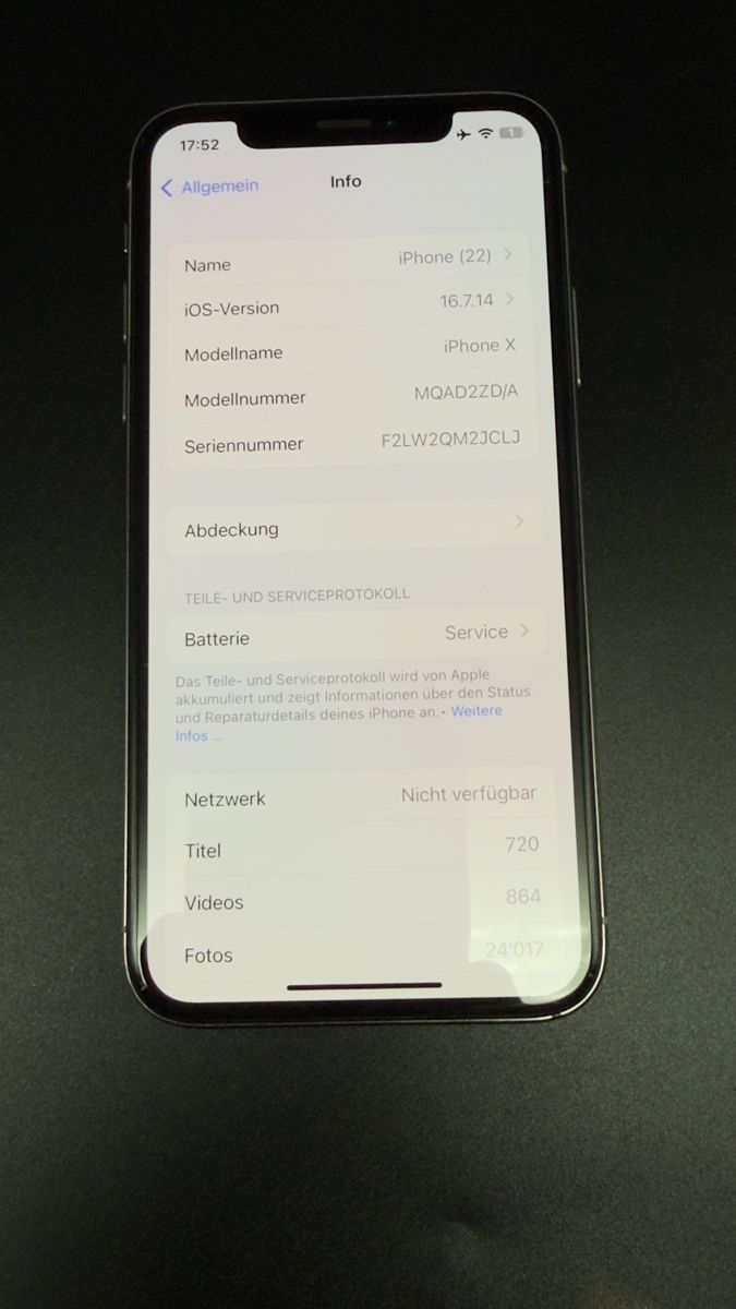 Apple Telefoni cellulari / Smartphones: Apple iPhone X 64GB Silber inkl. Hülle – Usato da Brugg AG venduto da Immerallesguet 2