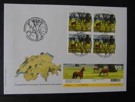 4er Block Naturpark Doubs  AgTg 5.5.22 Vollstempel  ZN1909