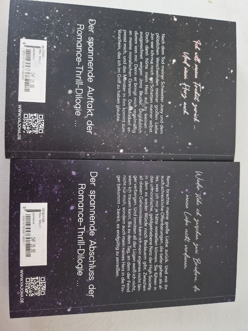 Bücher: Romane "Before" und "Today" von Ella C. Schenk  – Neu (gemäss Beschreibung) aus Uster von lar_9h7q 1