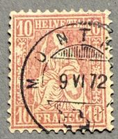 38 Blauer Stempel Monthey VS - AW 149B-M33