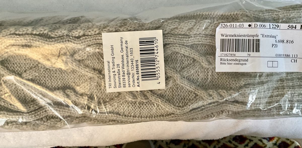 Calze: Kniestrümpfe warm – Nuovo e nell'imballaggio originale da Herisau venduto da eri_2tb5 2