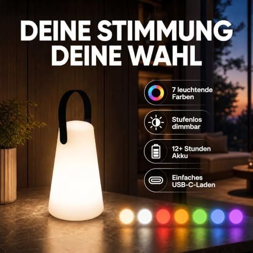Lampade: Akku Tischlampe RGB – Nuovo e nell'imballaggio originale da Hundwil venduto da Stallone5 3