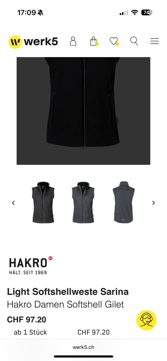 Gilet & Giacche senza maniche: Hakro Softshellweste Sarina, Grösse M, neuwertig! – Nuovo (secondo la descrizione) da Dulliken venduto da gab_jdr2 3