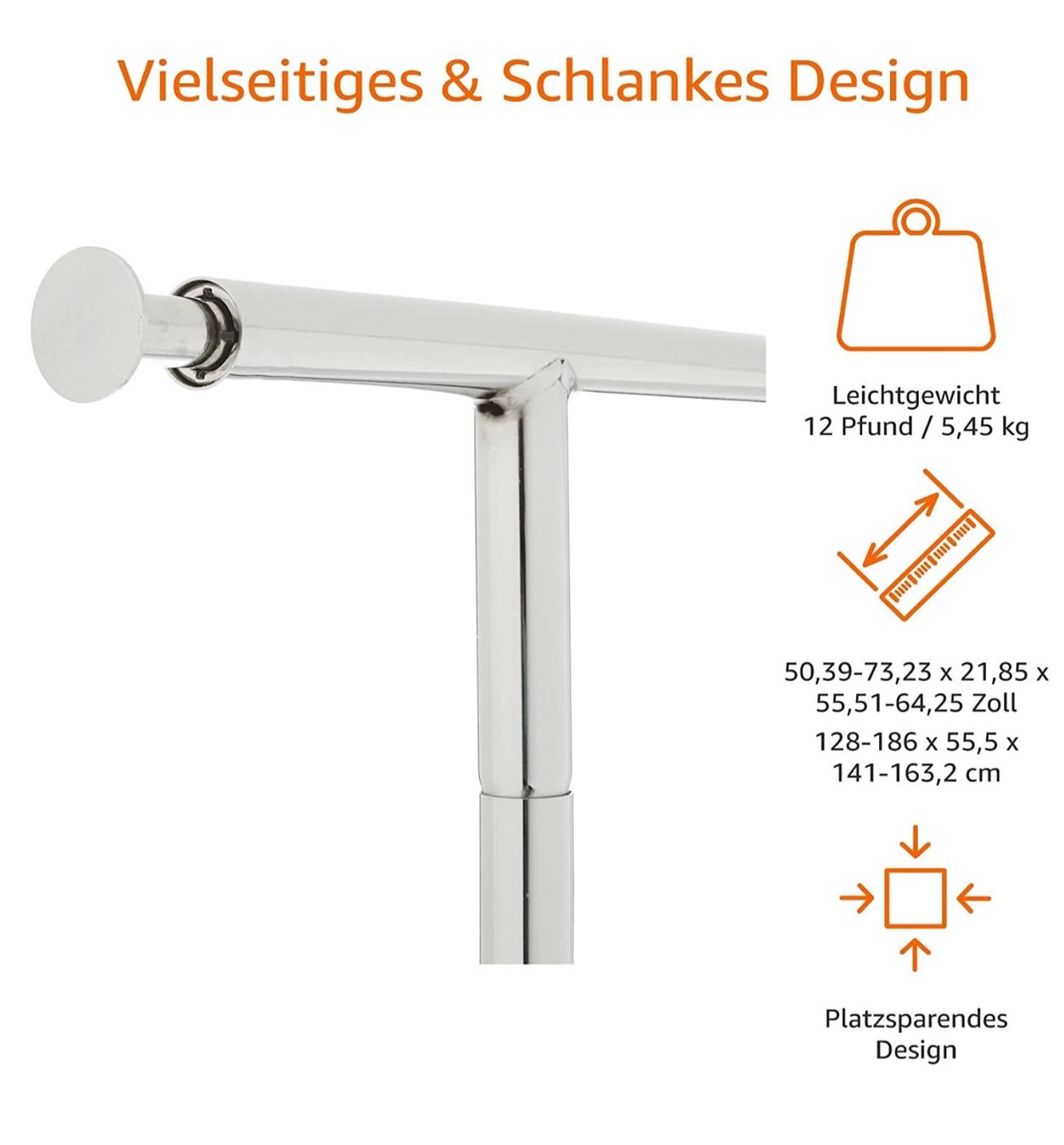 Guardaroba: Kleiderständer - Chrom – Nuovo e nell'imballaggio originale da Bülach venduto da StoreInShop.com 3