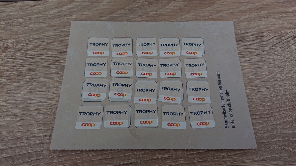 1 volle Coop Trophy Karte Kuhn Rikon (Neu (gemäss Beschreibung)) in ...