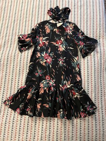 La doubleJ Kleid floral black L-XL wie neu LA DOUBLE J