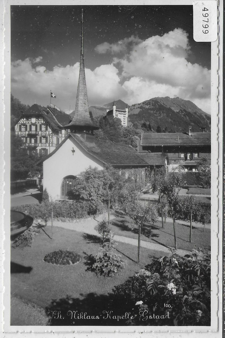 Cartoline postali: St. Niklaus Kapelle - Gstaad – Usato da Ettingen venduto da Kartenplanet