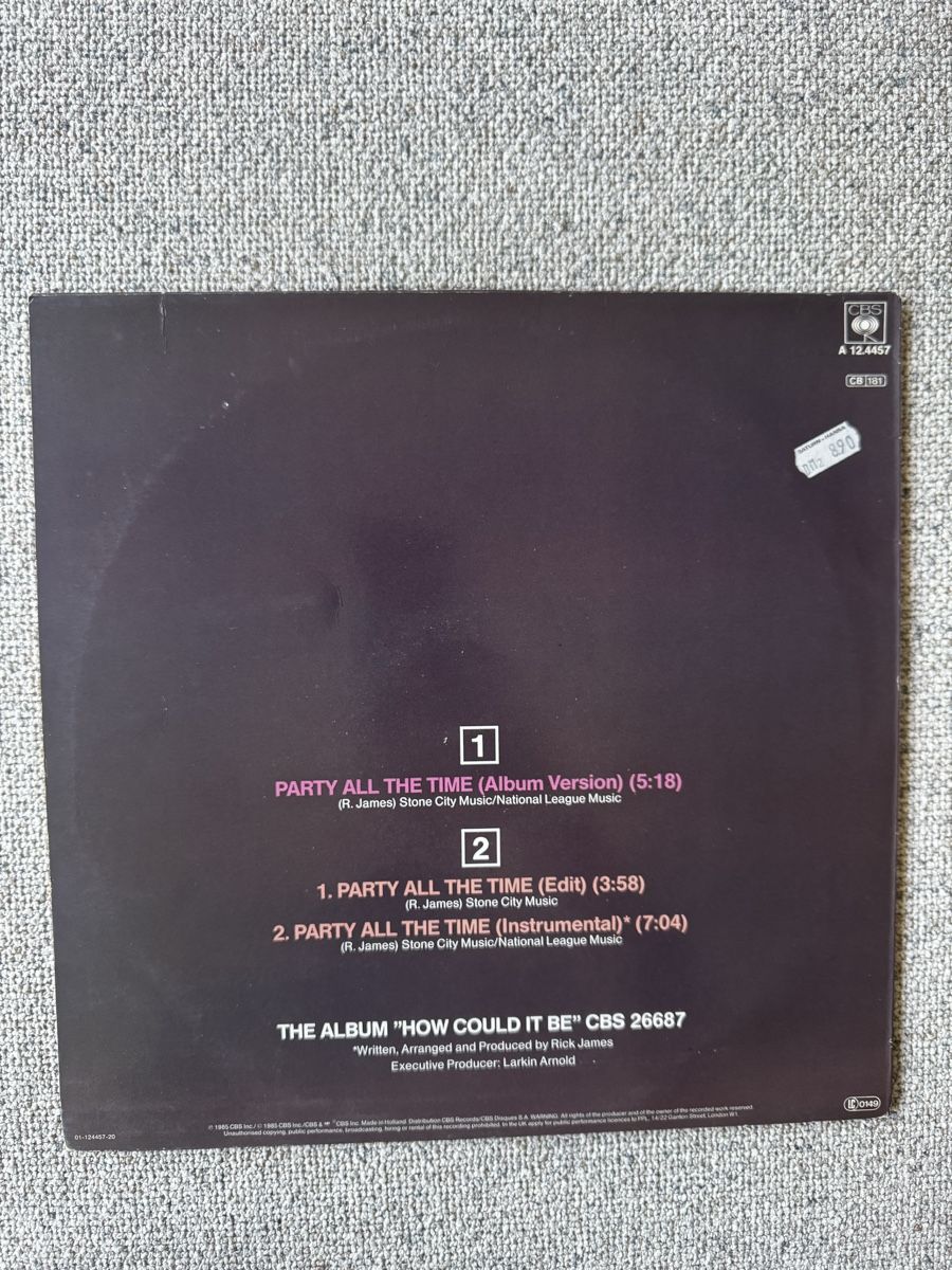 Dischi in vinile: Eddie Murphy  - Party All The Time - 12" Maxi - 80s – Usato da Rorbas venduto da BlackstarRecords 1