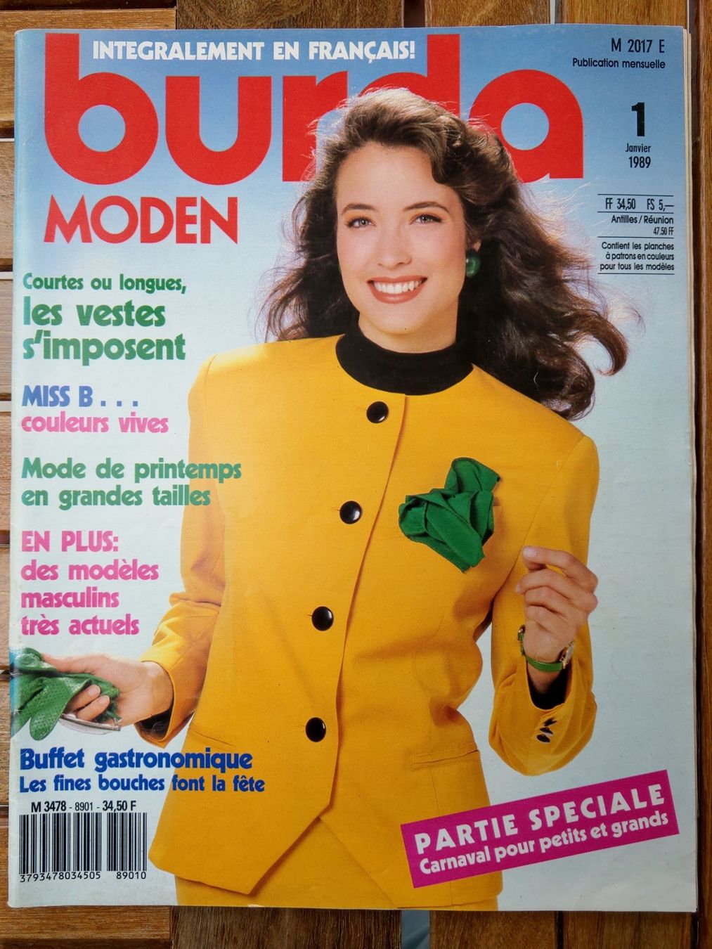 Schnittmuster: Burda 1/89 specia carnaval etc. (38) – Gebraucht aus Lausanne von tal_01