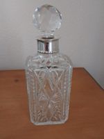 Antike Kristall-Karaffe Silber 800 Bruckmann & Söhne um 1900