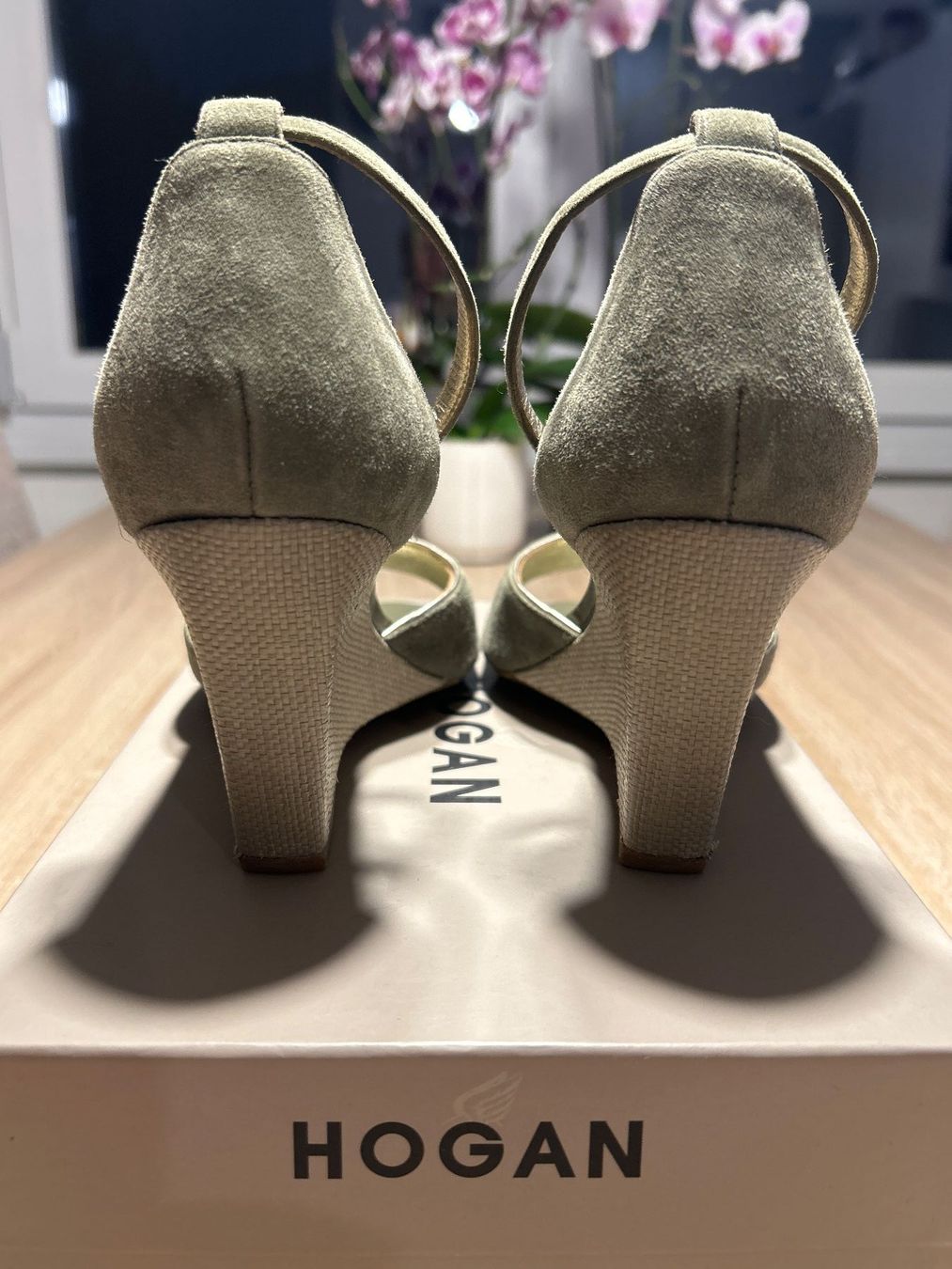 Hogan Scarpe da donna: Sandalen olive mit Keilabsatz von Hogan – Usato da Brunnen venduto da Nala2929 6