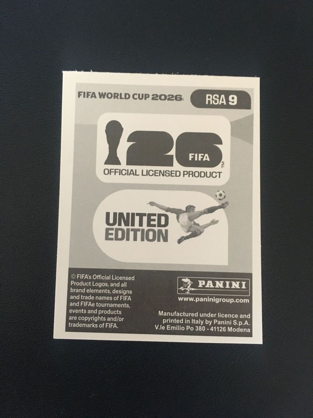 Panini Carte collezionabili: Panini FIFA World Cup Sticker RSA 9 – Nuovo (secondo la descrizione) da Glattbrugg venduto da riseca 1