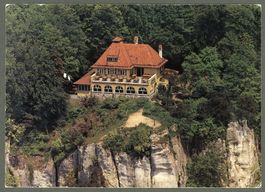 AK color Gempen SO Rest.Turm,Schartenflue Flugbild ≈ 1978