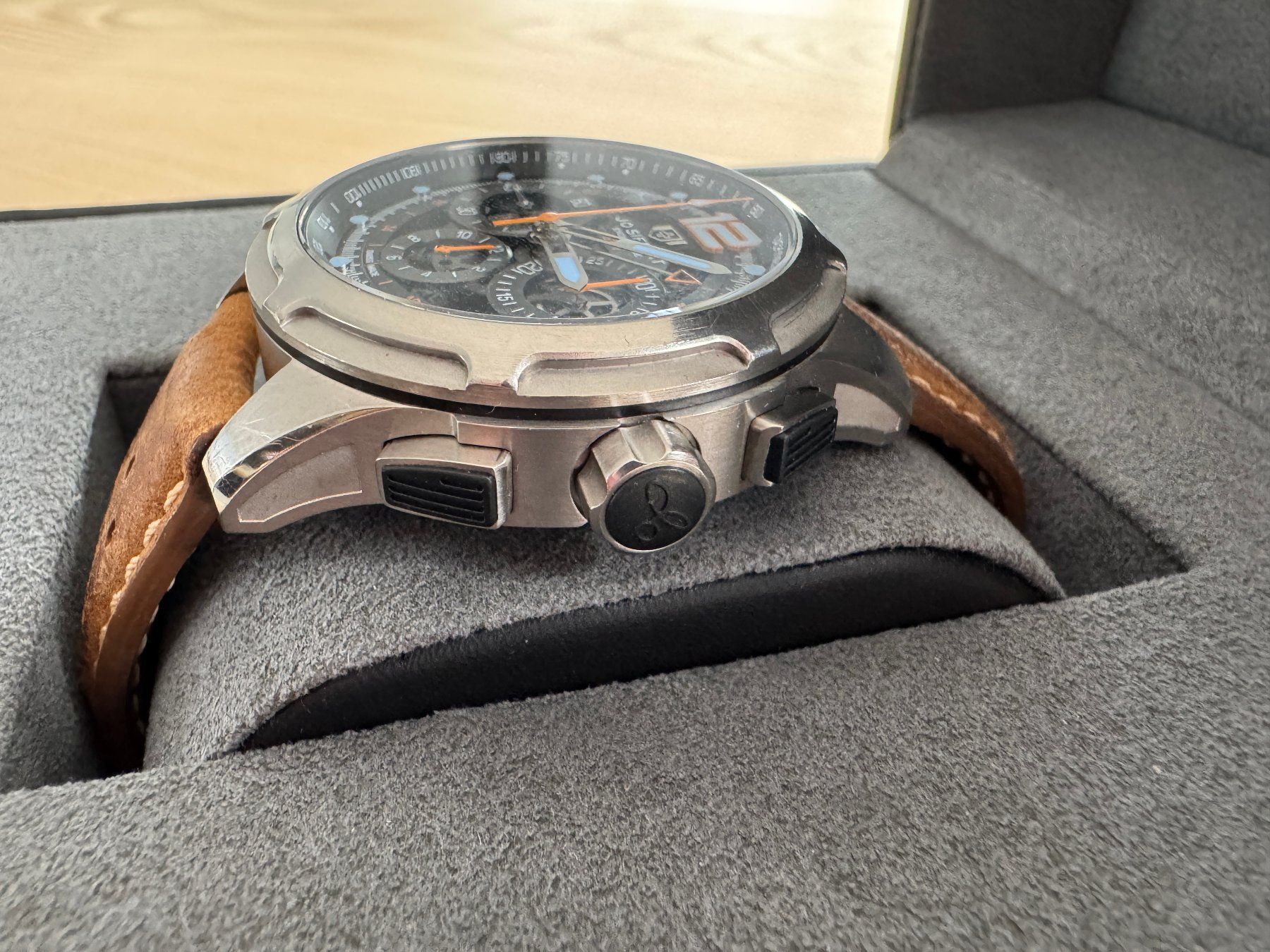Orologi: Jo Siffert Chronograph endurance GMT Edition limitée – Usato da Vuadens venduto da 0vomaltine 4
