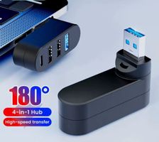 USB C 3.0 Hub Verteiler drehbar 180° PC Laptop Macbook