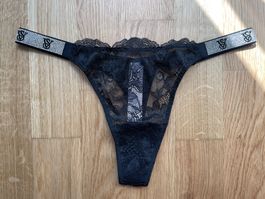 Victoria’s Secret Shine Strap Lace Thong S NEW