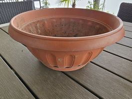 Grosser Pflanztopf aus Kunststoff - ideal für den Garten!