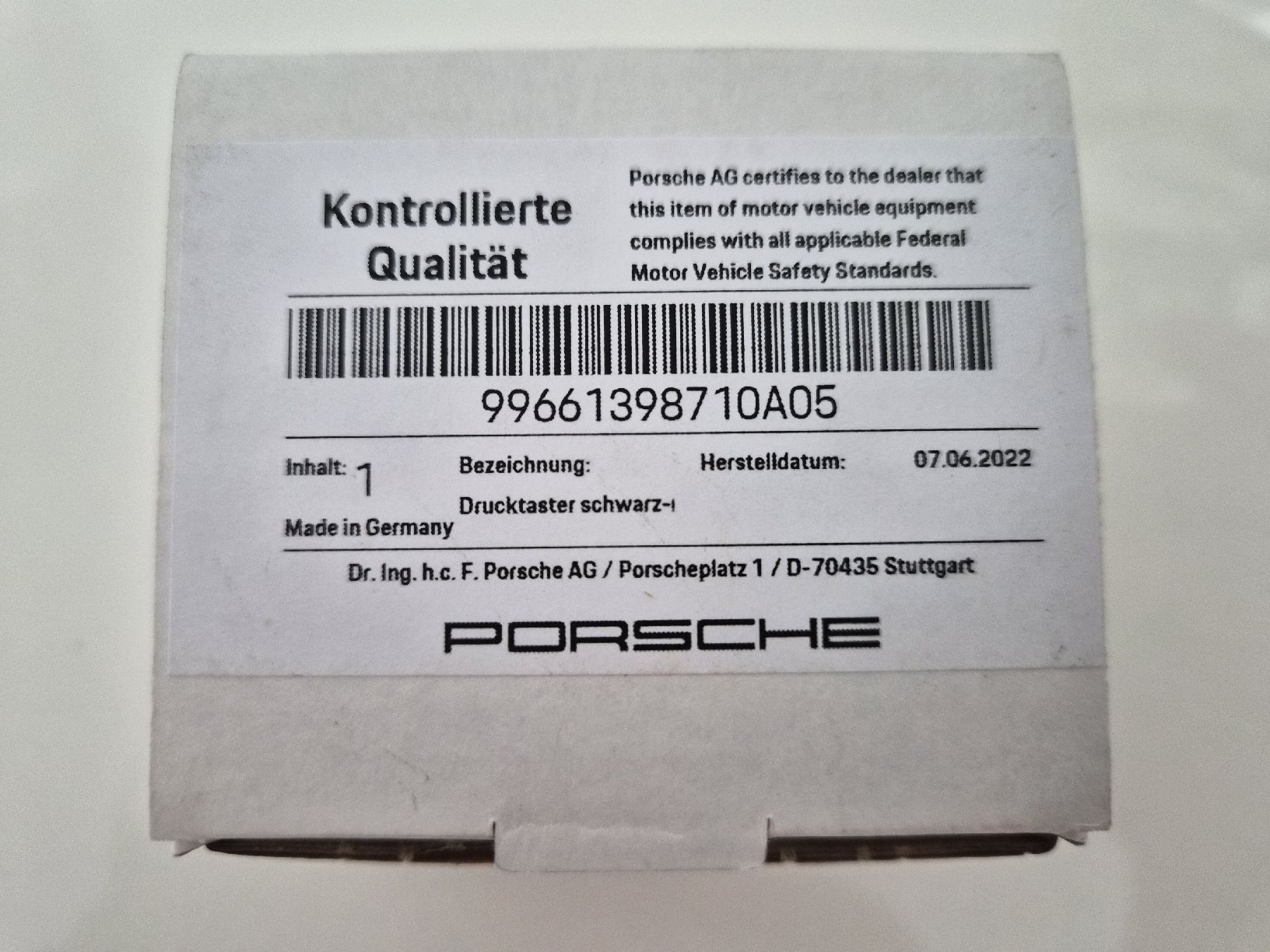 Porsche Automobili: porsche 996 bouton pse neuf – Nuovo e nell'imballaggio originale da Font venduto da Stef75 2