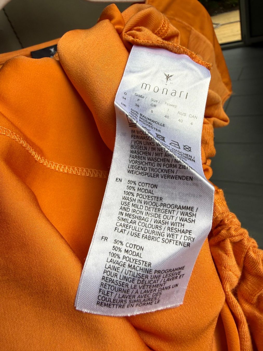 Monari Camicette: Monari Bluse Top Gr. S-M, 36-38 Viskose, Baumwolle – Usato da Winterthur venduto da tim_cl8x 2