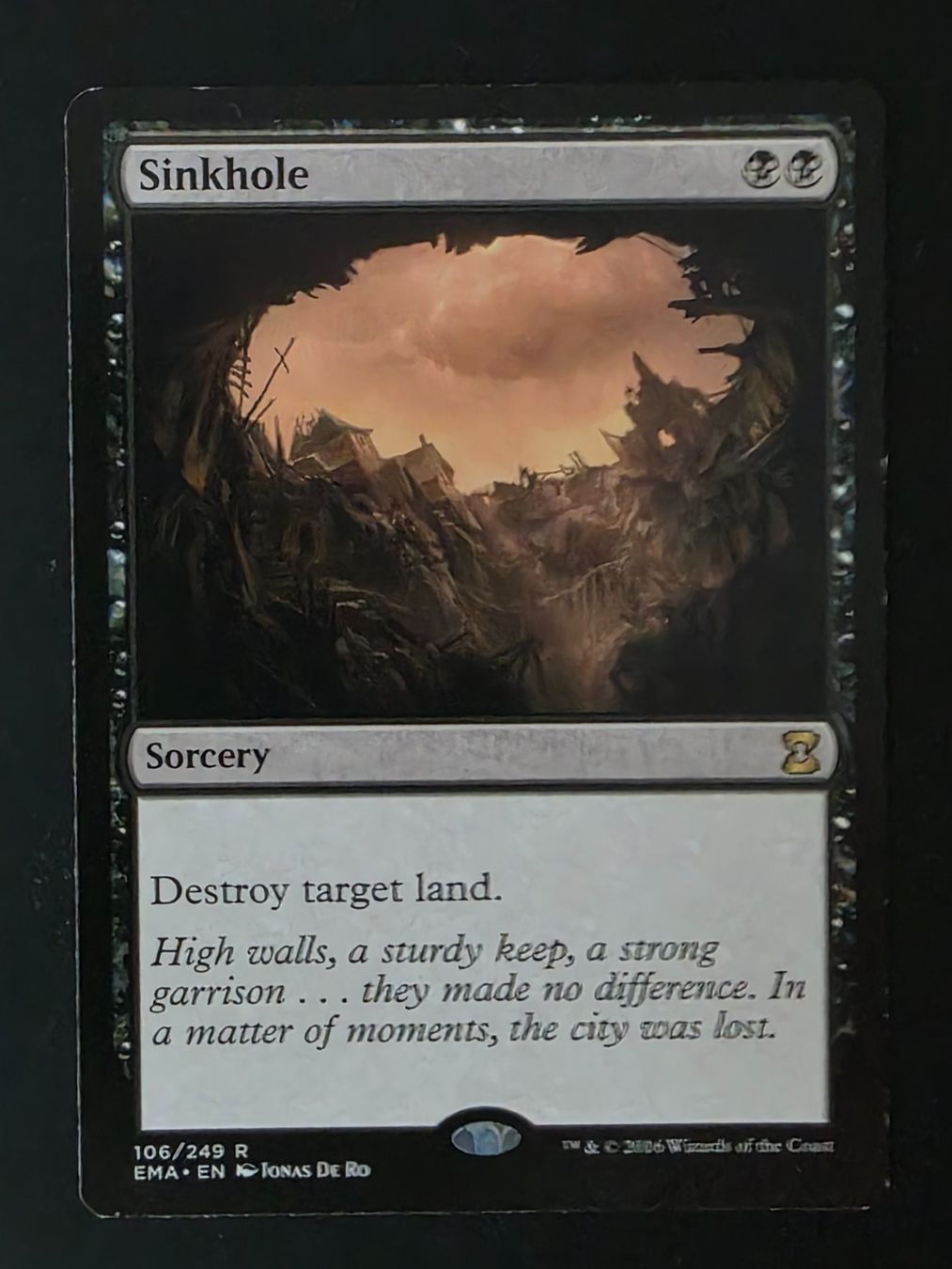 Magic The Gathering Sammelbilder & Trading cards: Sinkhole - MTG – Gebraucht aus Zürich von Semagets