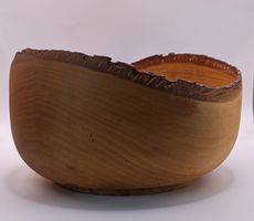 Vintage Holzschale mit Naturkante – PhilippinenVintage Holzs