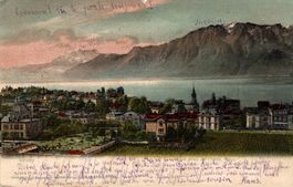 Vevey. Vue prise de l'Hôtel Moser