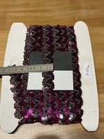 Textilband Bordüre mit Pailletten