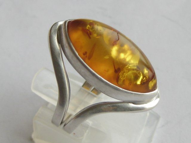 Ringe: Vintage Ring Silber 925 Bernstein / Gr. 57 – Gebraucht aus Ermatingen von Decovin 4