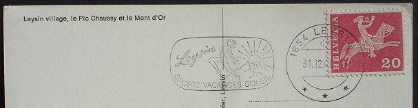 Cartoline postali: LEYSIN village – Usato da Jona venduto da philajona 1