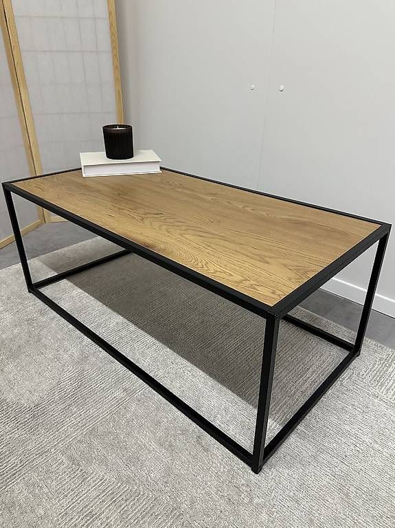 Tavoli: Moderner Salontisch in Eiche-Optik mit Metallgestell – Usato da Effretikon venduto da bek_6sgb 4