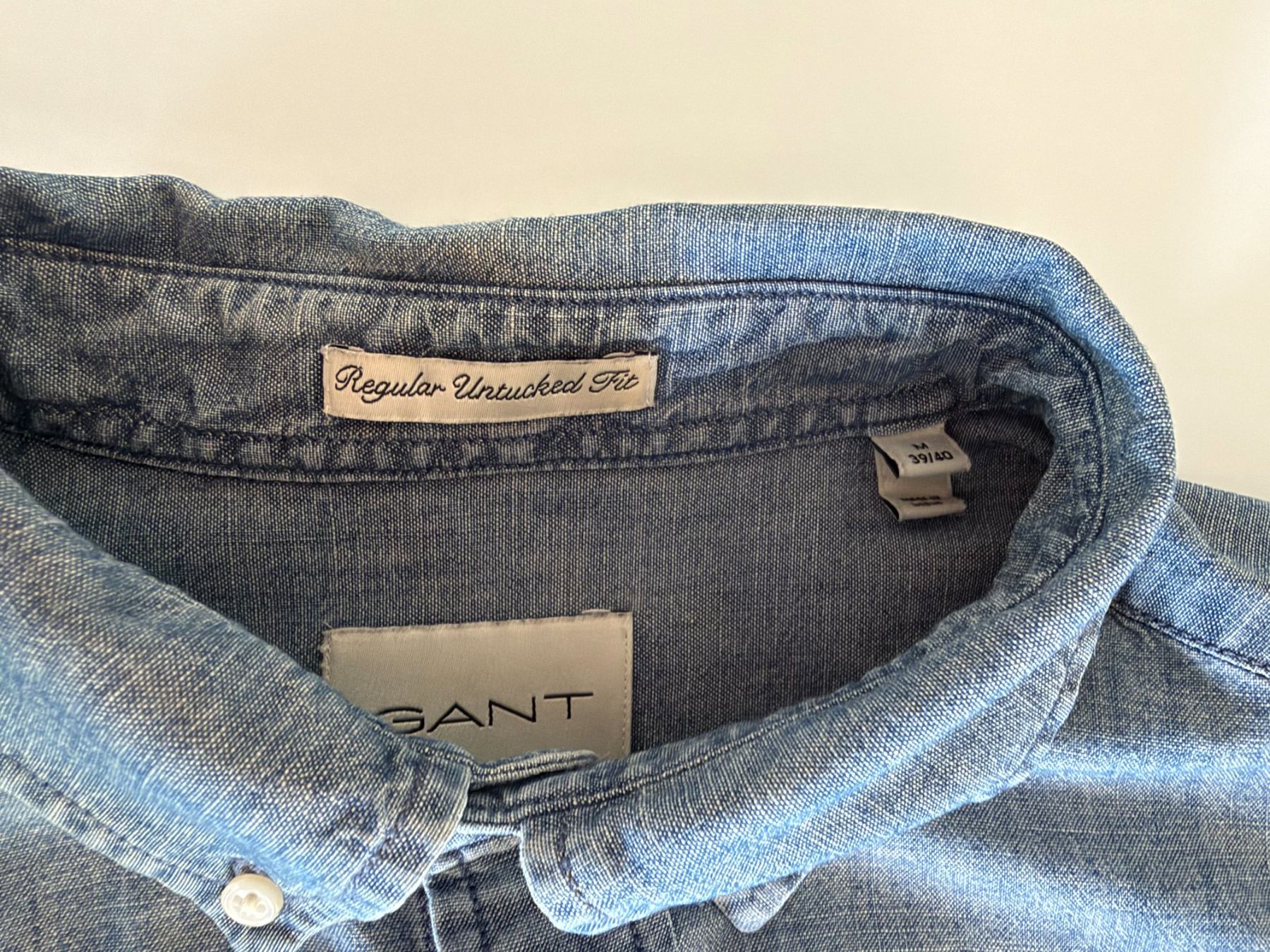 Gant Hemden: Gant Chambray Shirt mid blue M – Gebraucht aus Solothurn von limepie 1