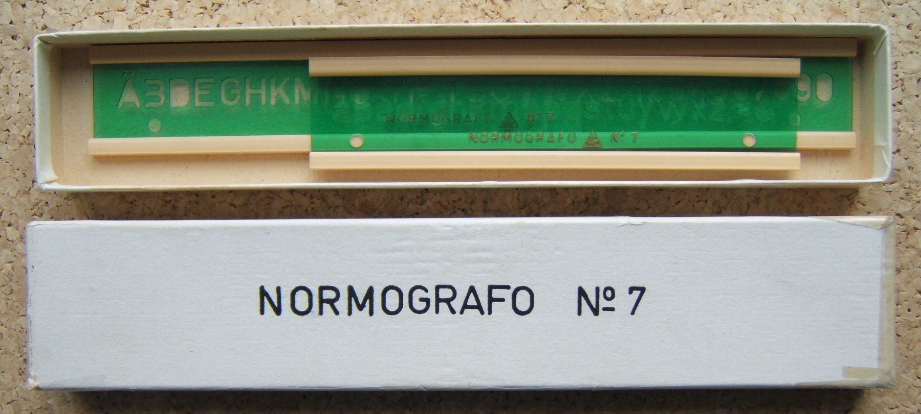 Schablonen: NORMOGRAFO NO. 7 IN OVP – Gebraucht aus Brunnen von Nonne04